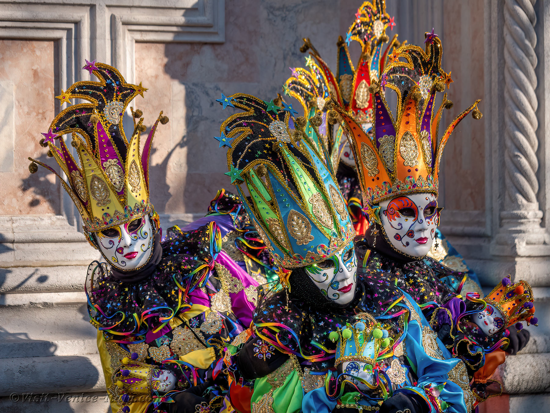 Typical Venice Carnival Masks - Ca' Pisani Hotel